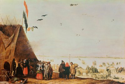 Escena de Invierno de Barent Avercamp